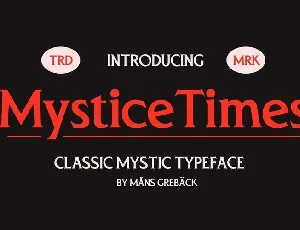 Mystice Times font
