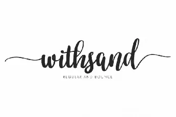 Withsand Calligraphy Hand Lettering font