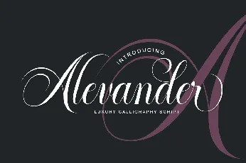 Alevander font