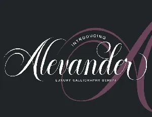 Alevander font