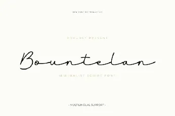 Bountelan font