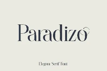 Paradizo font