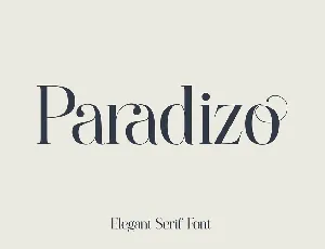 Paradizo font