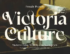 Victoria Culture font