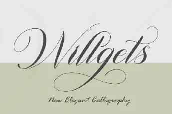 Willgets Elegant Calligraphy font