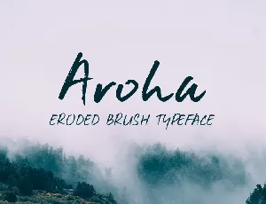 Aroha Brush Free font