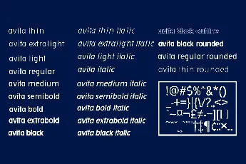 Avita font