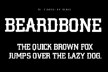 BEARDBONE PERSONAL USE font