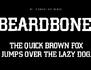 BEARDBONE PERSONAL USE font