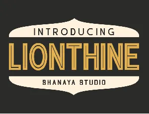 Lionthine font