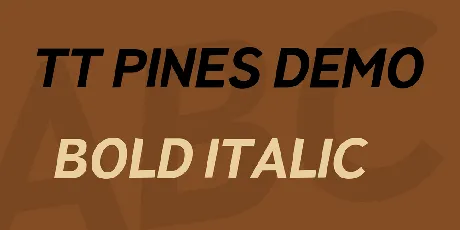 TT Pines DEMO font