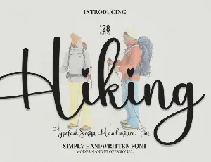 Hiking Script font