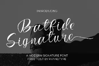 Batfide Signature font