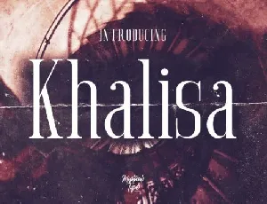 Khalisa Typeface font