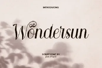 Wondersun font