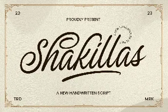 Shakillas Script font