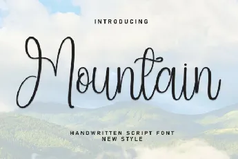 Mountain Script font