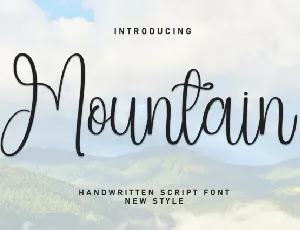 Mountain Script font