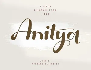 Anitya Bold Handwritten font