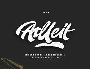 Aldeit Brush Script Free font