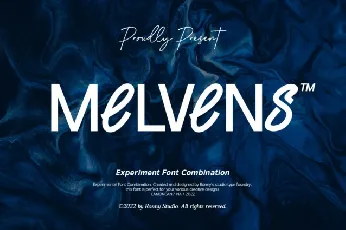 Melvens Display font