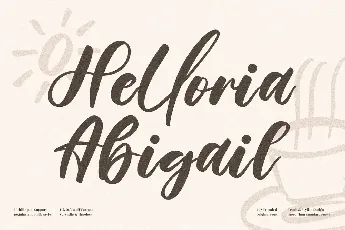 Helloria Abigail font