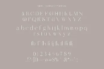 Arome Display font