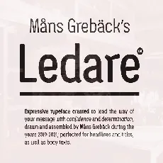 Ledare font