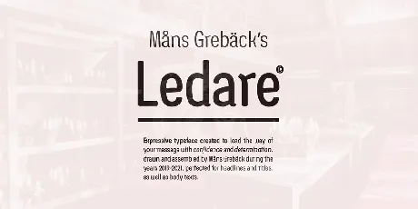 Ledare font