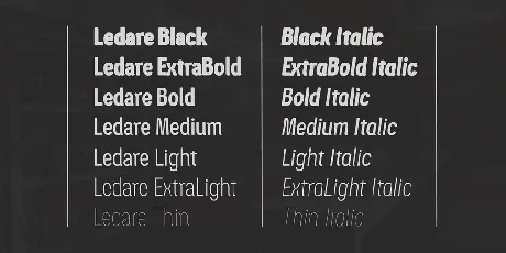 Ledare font