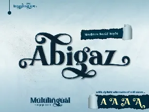 Abigaz font