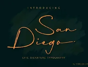 San Diego Handwritten font