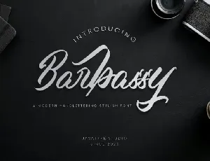 Barbassy Script font