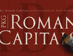 PKG Roman Capitals font