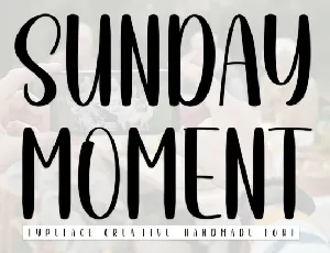 Sunday Moment Script font