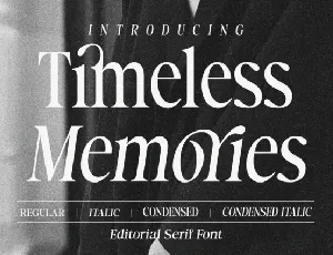 Timeless Memories font