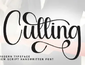 Cutting Script font