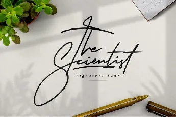 The Scientist Signature font