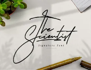 The Scientist Signature font