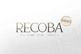 Recoba Family Free font