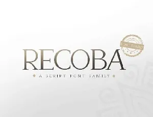 Recoba Family Free font