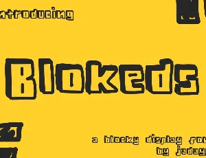 Blokeds font