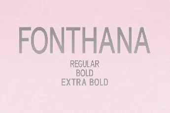 Fonthana font