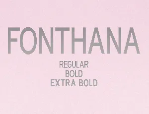 Fonthana font