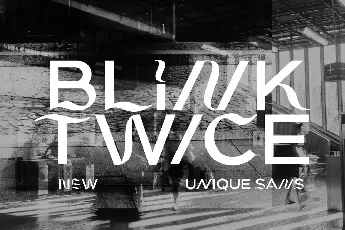 Blink Twice font