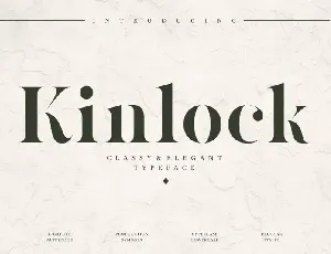 Kinlock Serif font