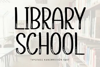 Library School Display font