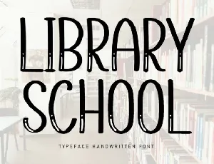 Library School Display font