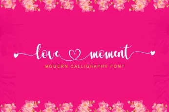 Love Moment Script font