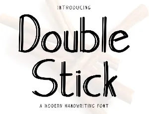 Double Stick font